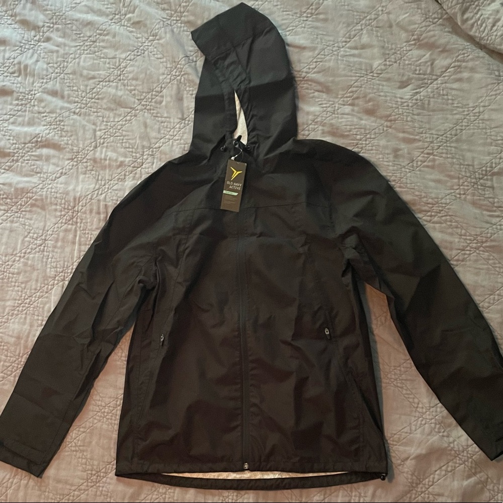 Old Navy Go-H2O Waterproof Running Rain Jacket size Medium
